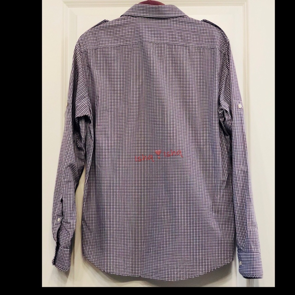 Michael Kors Tailored Fit Roll Tab Button Up Shirt - Picture 3 of 7